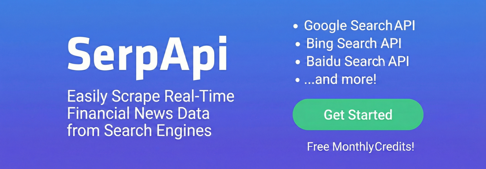Easily scrape real-time financial news data from search engines - SerpApi
